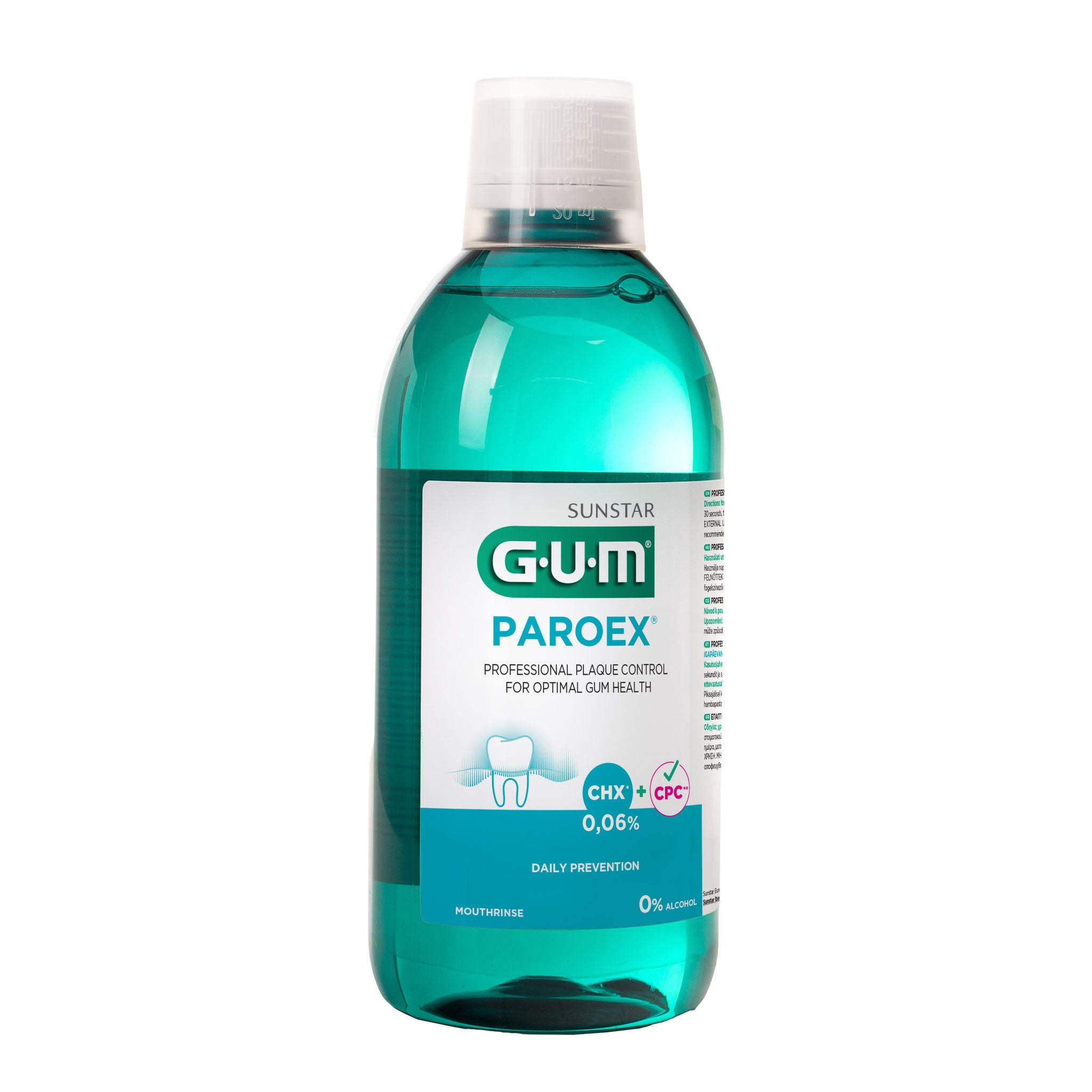 GUM® PAROEX® 0,06% priežiūros burnos skalavimo skystis GUM® PAROEX® 0,06% priežiūros burnos skalavimo skystis