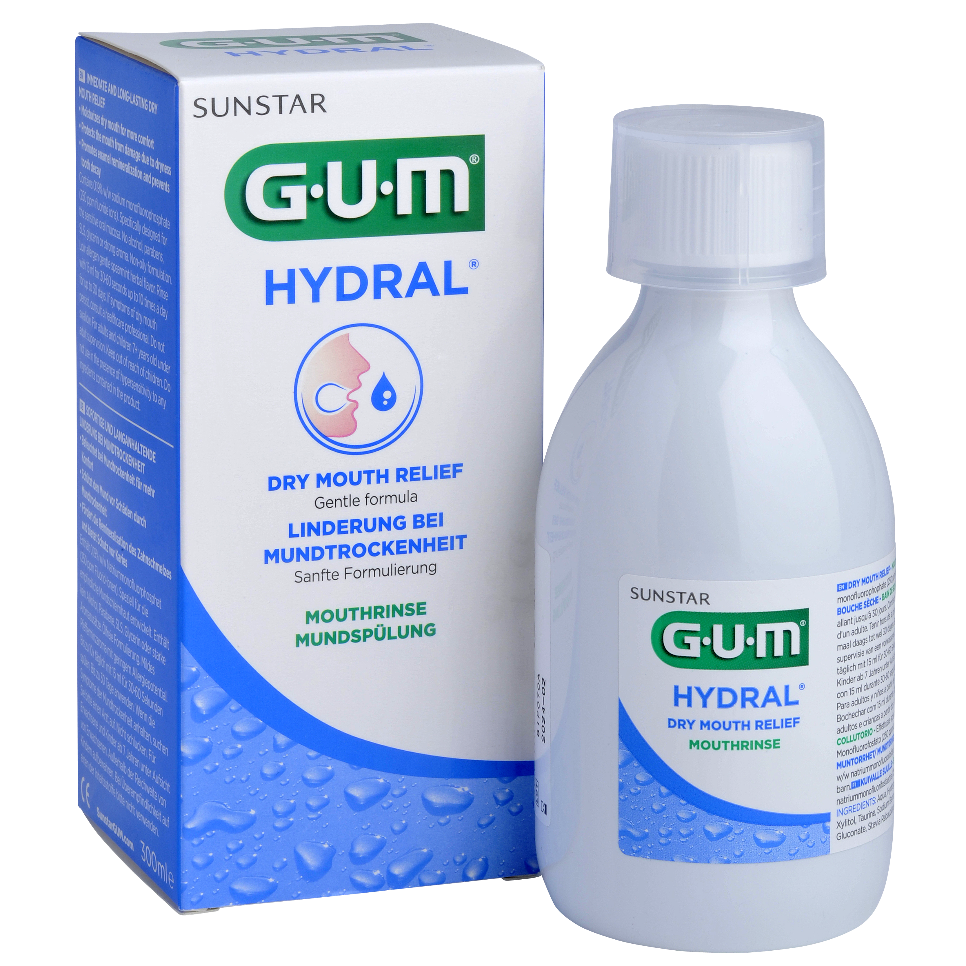 GUM HYDRAL Mouthwash | For Dry Mouth | 300ml