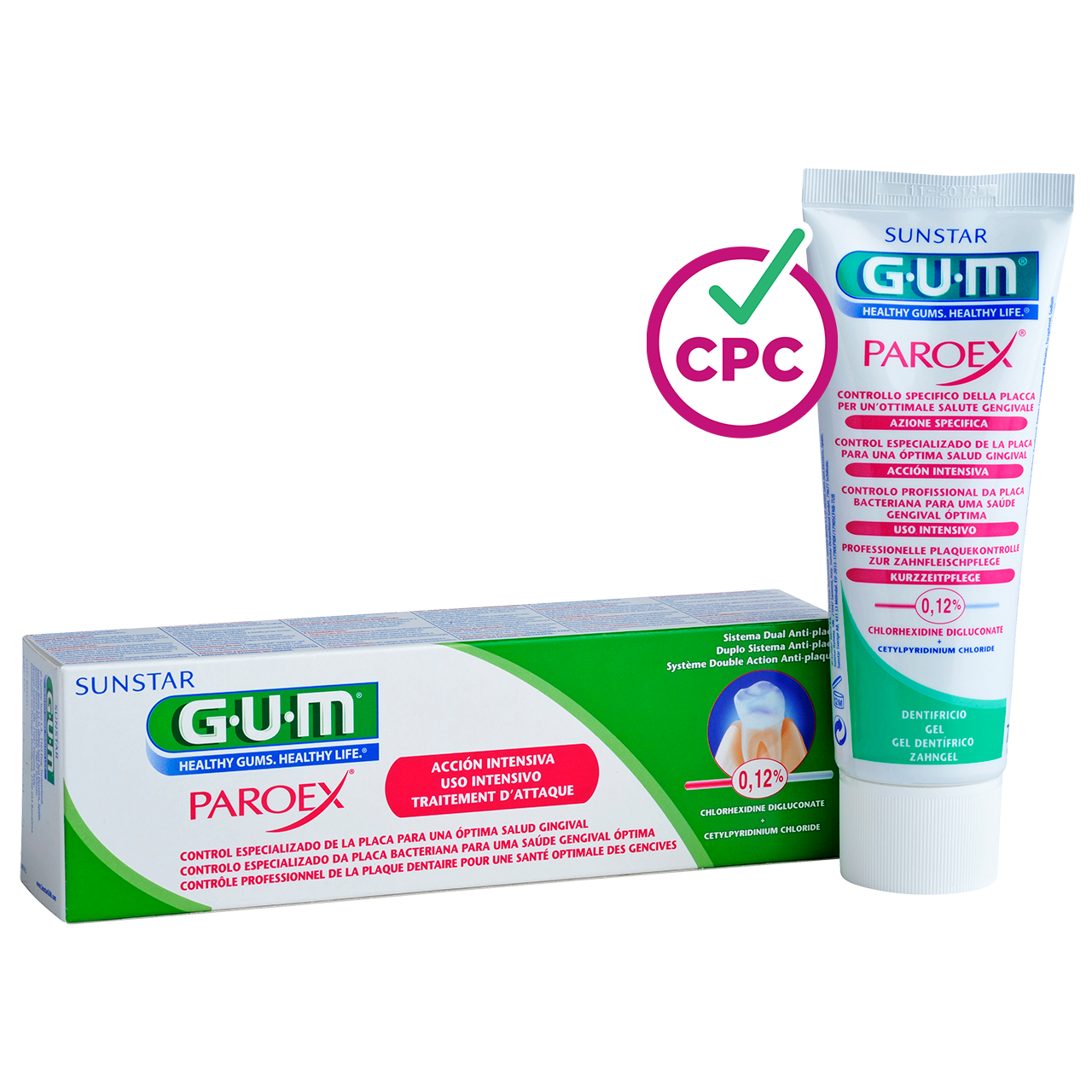 GUM® PAROEX® 0,12% Pasta Dentífrica Ação Intensiva GUM® PAROEX® 0,12% Pasta Dentífrica Ação Intensiva