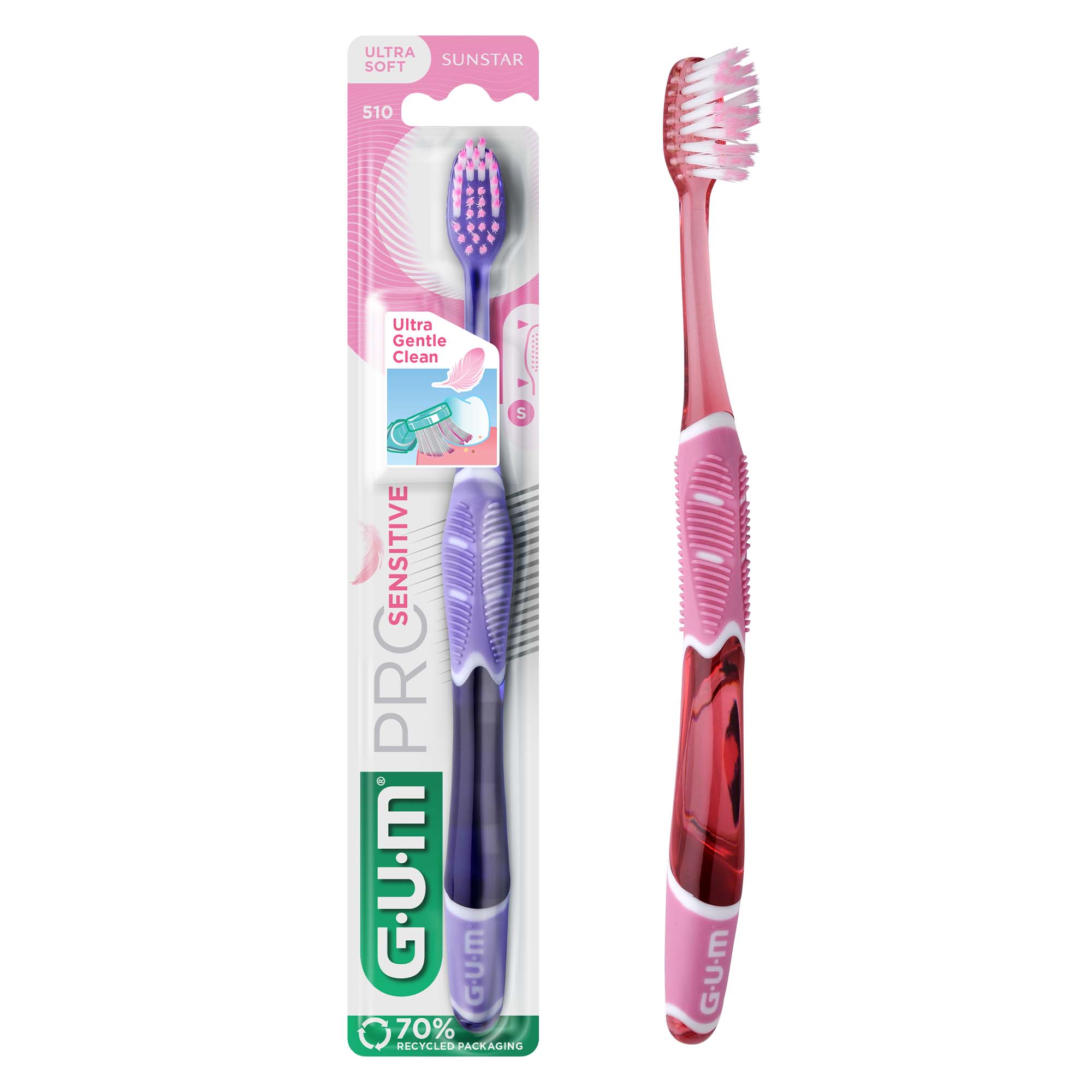 GUM Pro Sensitive Toothbrush for Gentle Cleaning GUM Pro Sensitive Toothbrush for Gentle Cleaning
