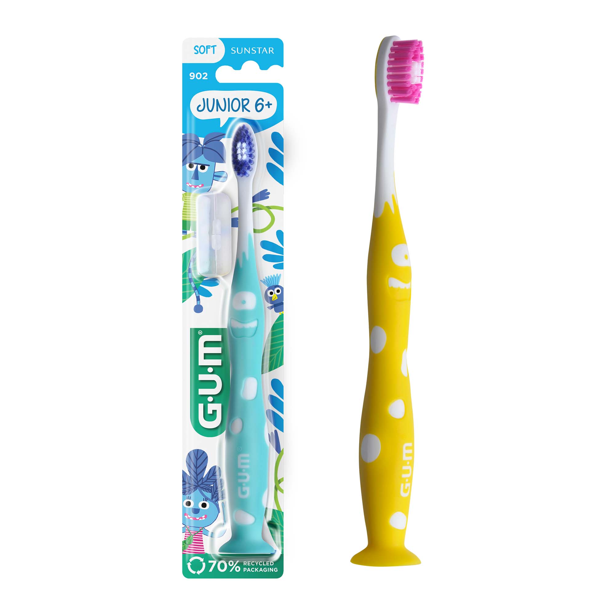 GUM Junior Toothbrush for Kids 6+ with Soft Bristles GUM Junior Toothbrush for Kids 6+ with Soft Bristles