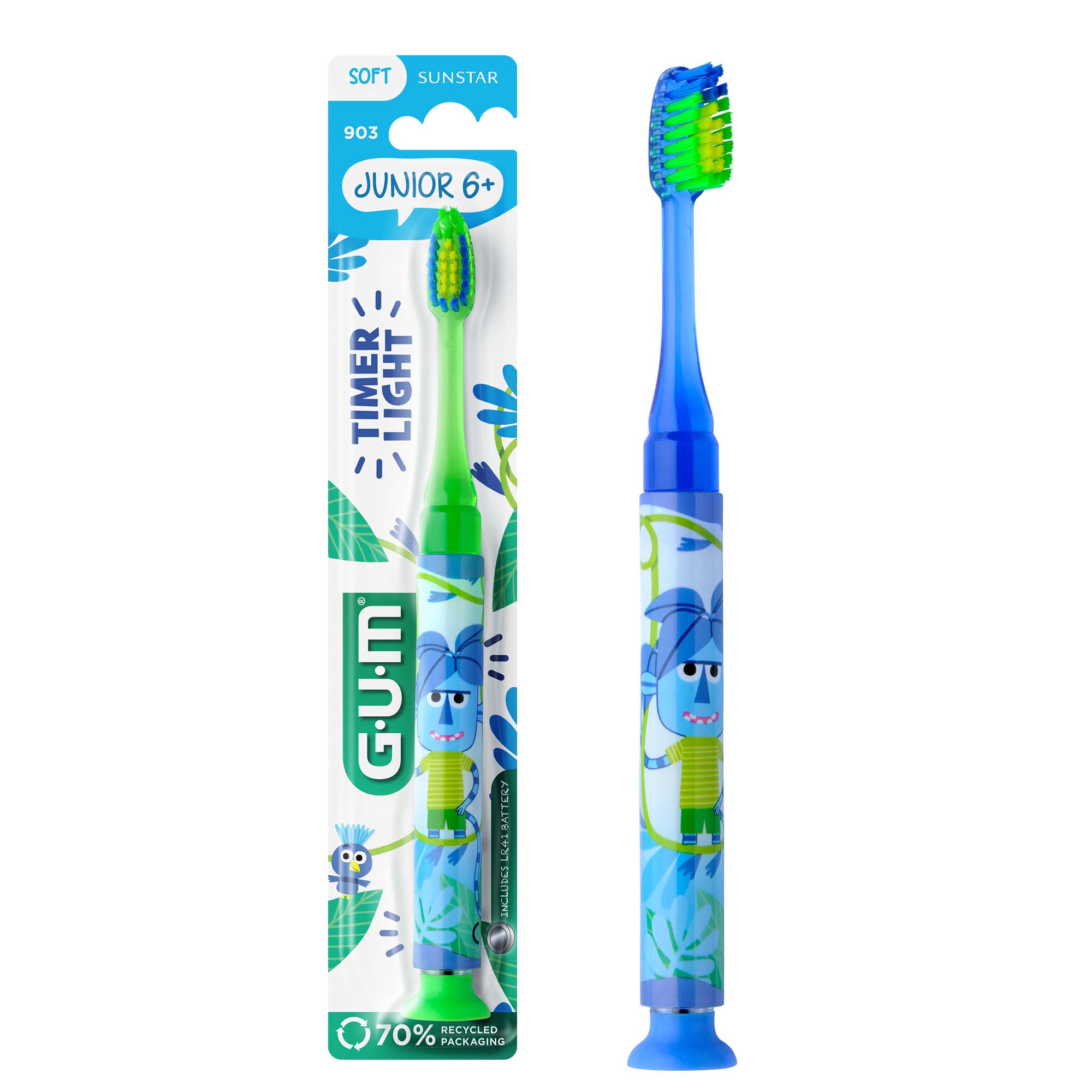 GUM Light-Up Toothbrush for Kids, Ages 6+ GUM Light-Up Toothbrush for Kids, Ages 6+