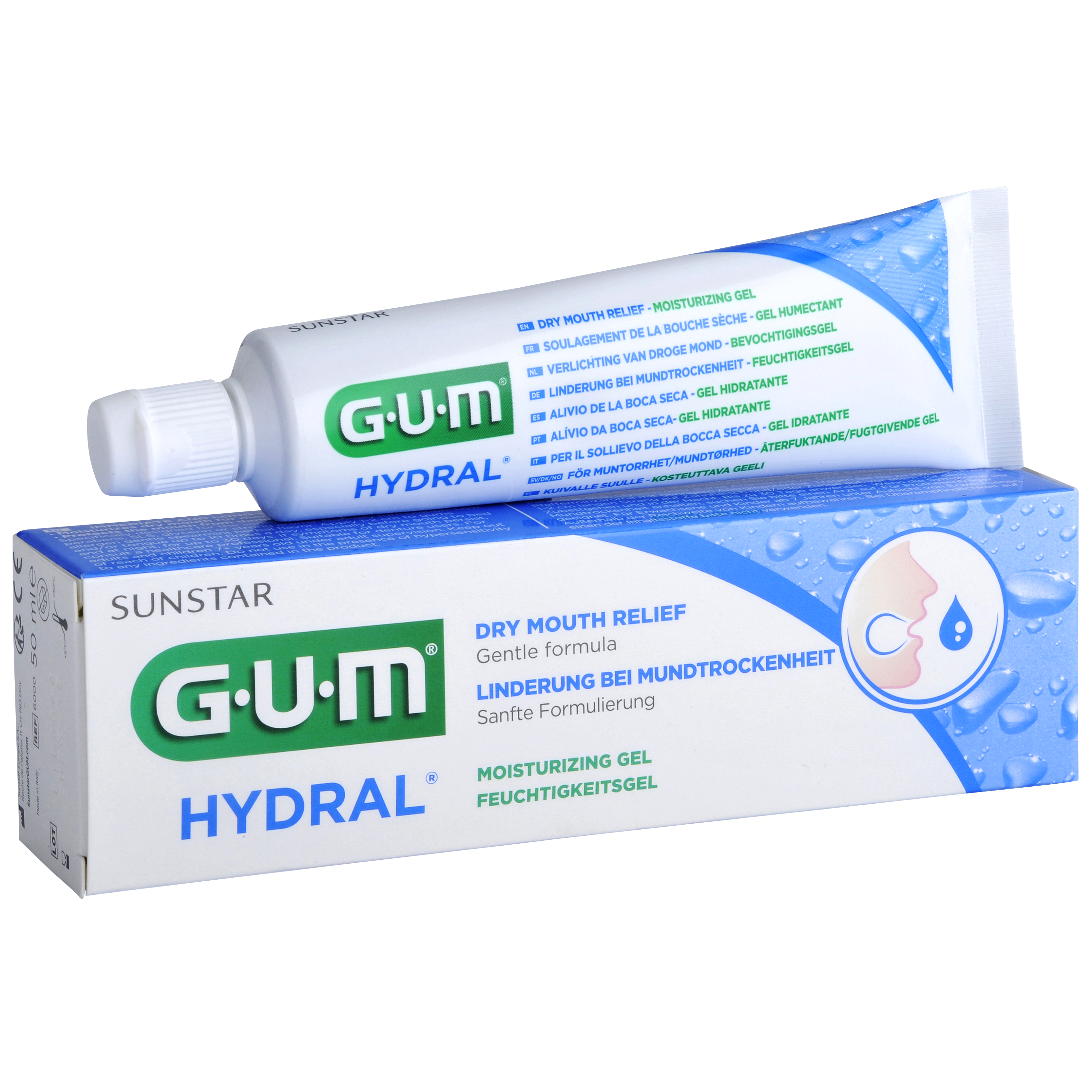 GUM HYDRAL niisutav geel kuivale suule 50ml