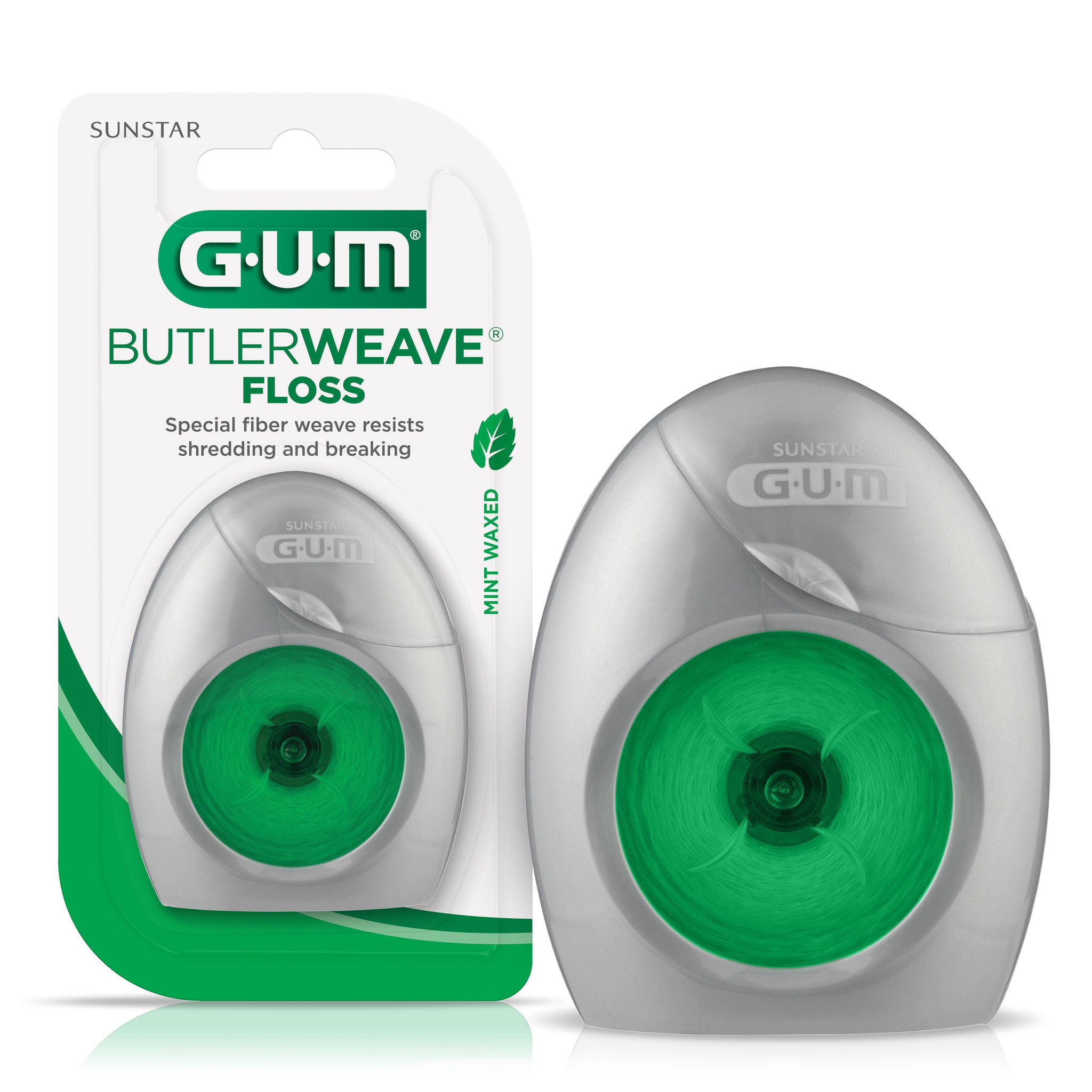 GUM ButlerWeave Mint Waxed Floss