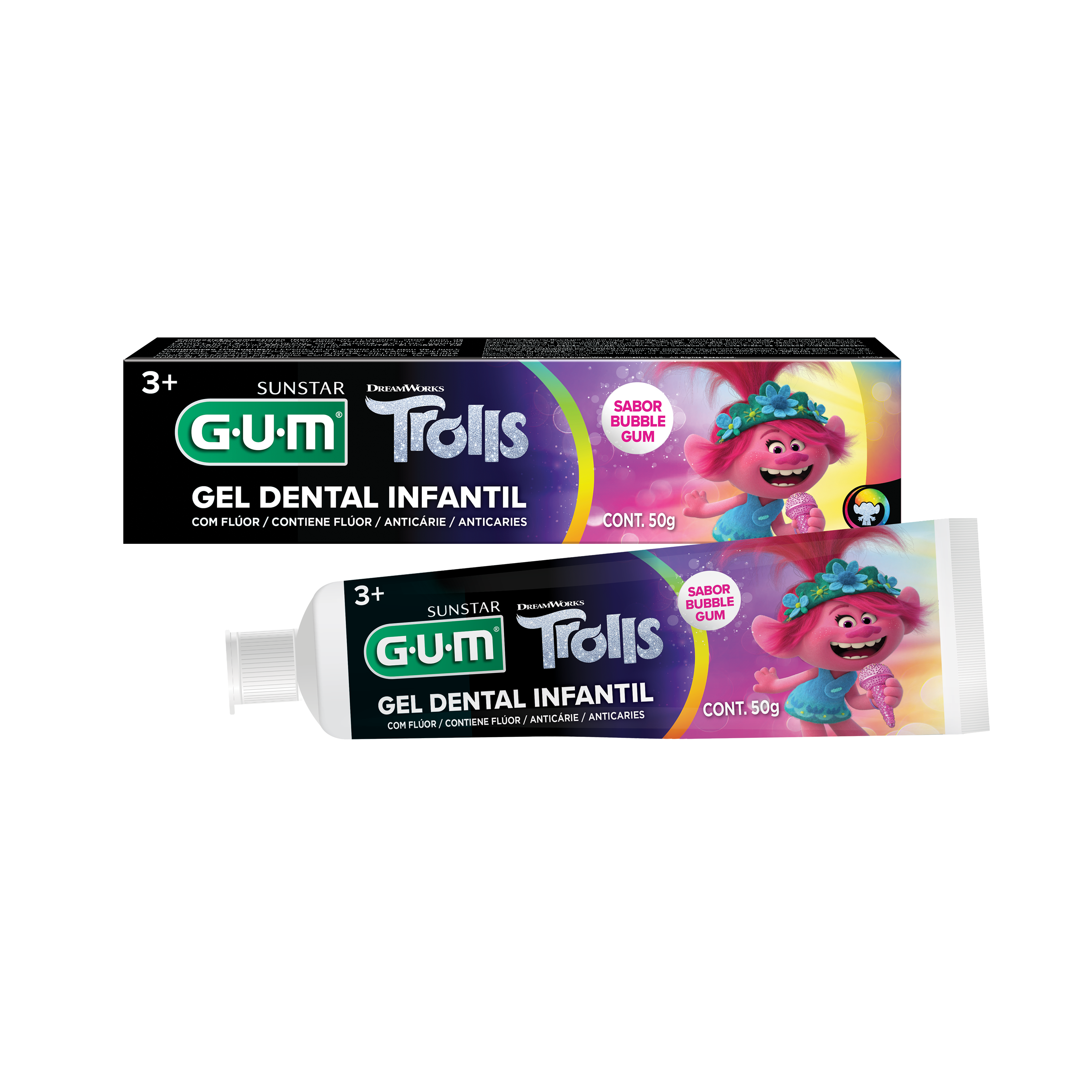 Gel Dental Infantil TROLLS GUM 50g