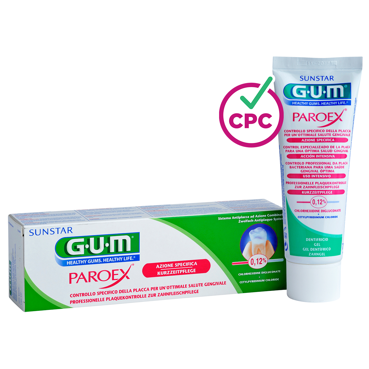 Dentifricio ad azione potenziata GUM PAROEX 0,12% CHX + CPC