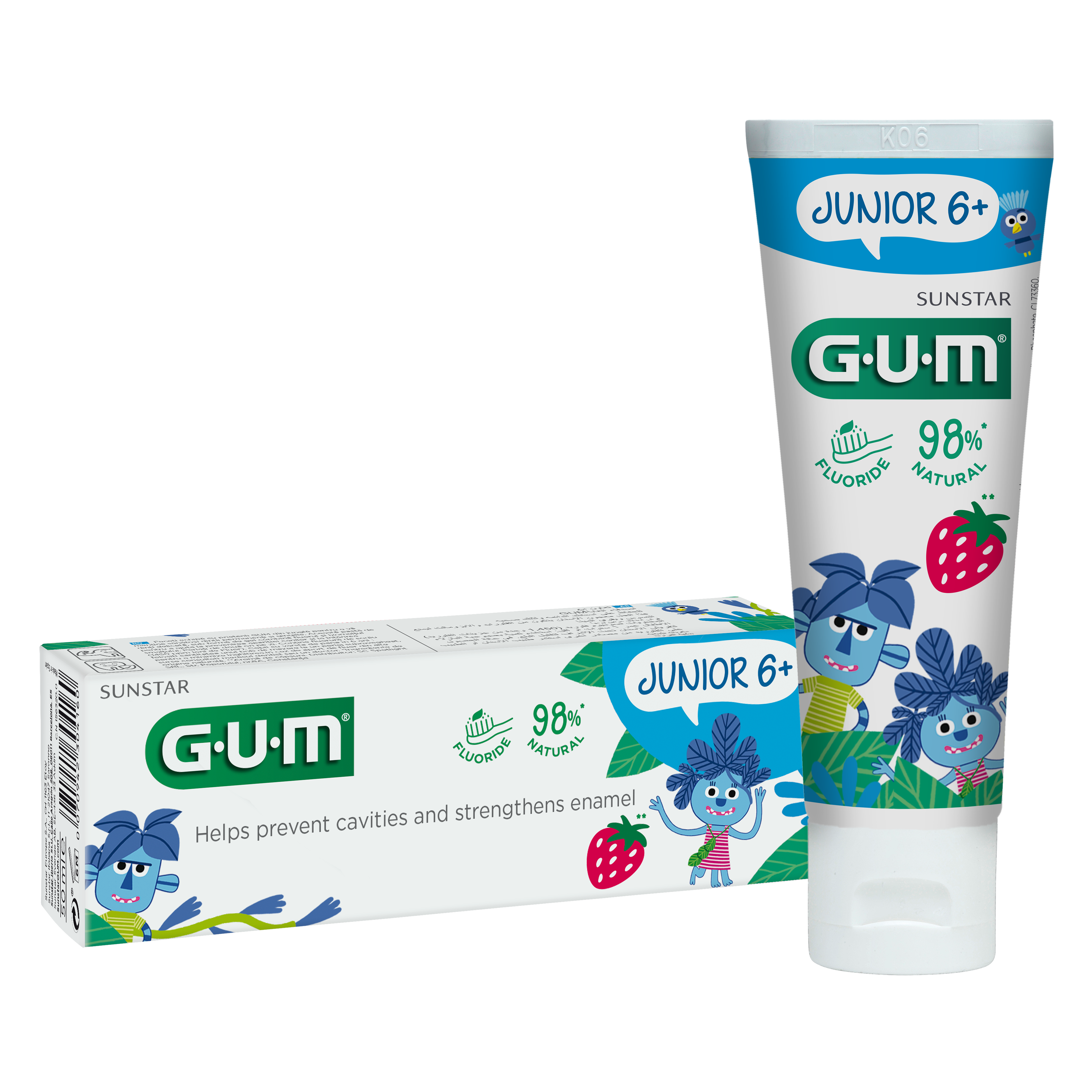 GUM® JUNIOR Toothpaste | Specially Designed For New Permanent Teeth | For Children Aged 6+ | 50ml