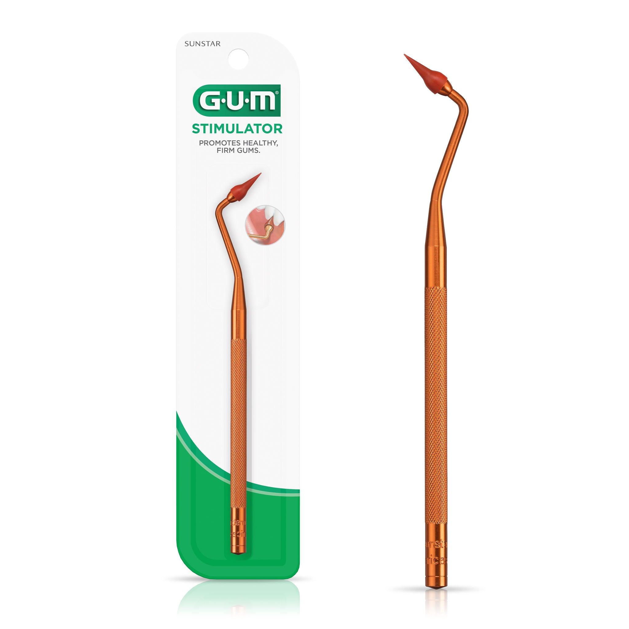 GUM Stimulator Permanent Handle & Rubber Tip