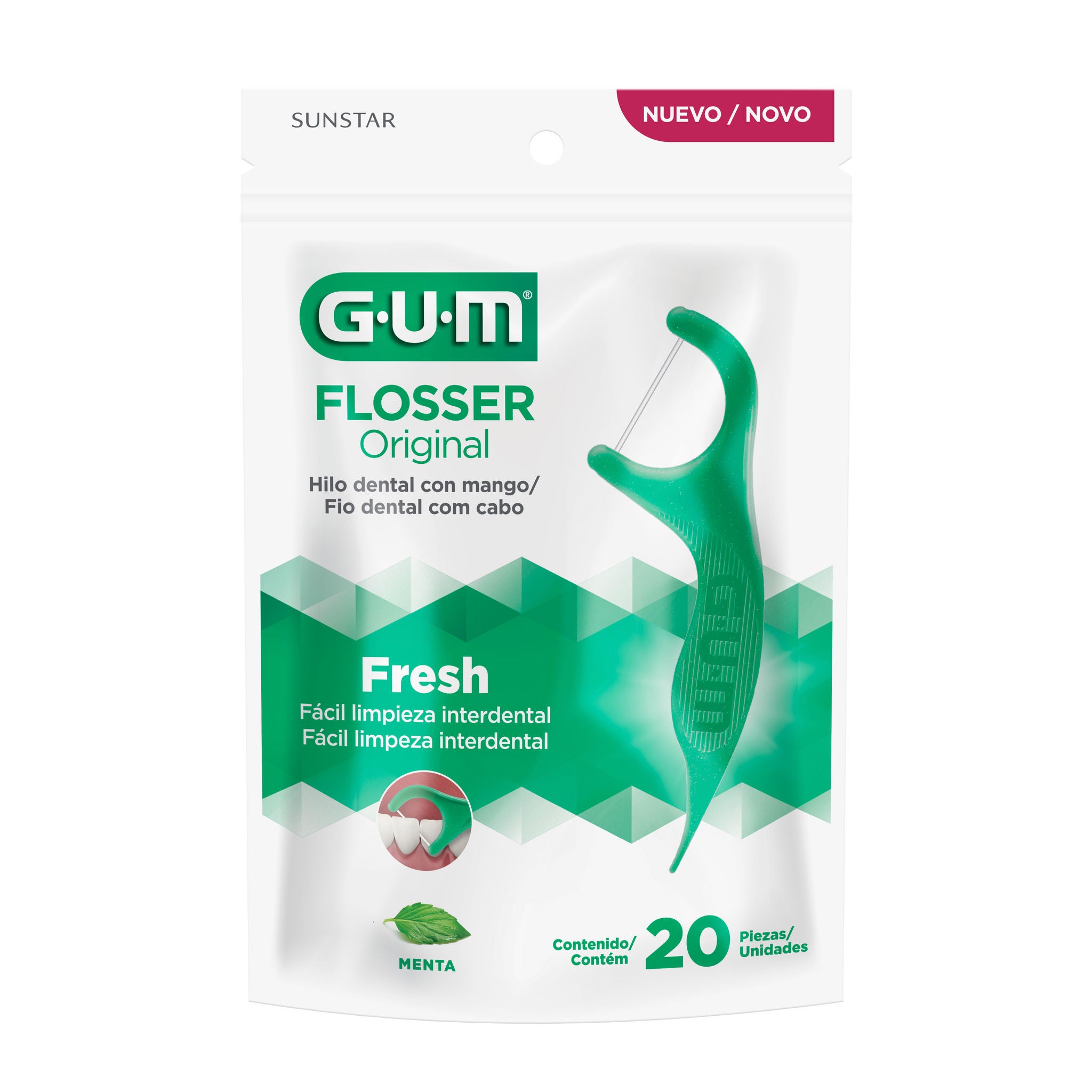 Fio Dental Com Cabo Flossers Original GUM