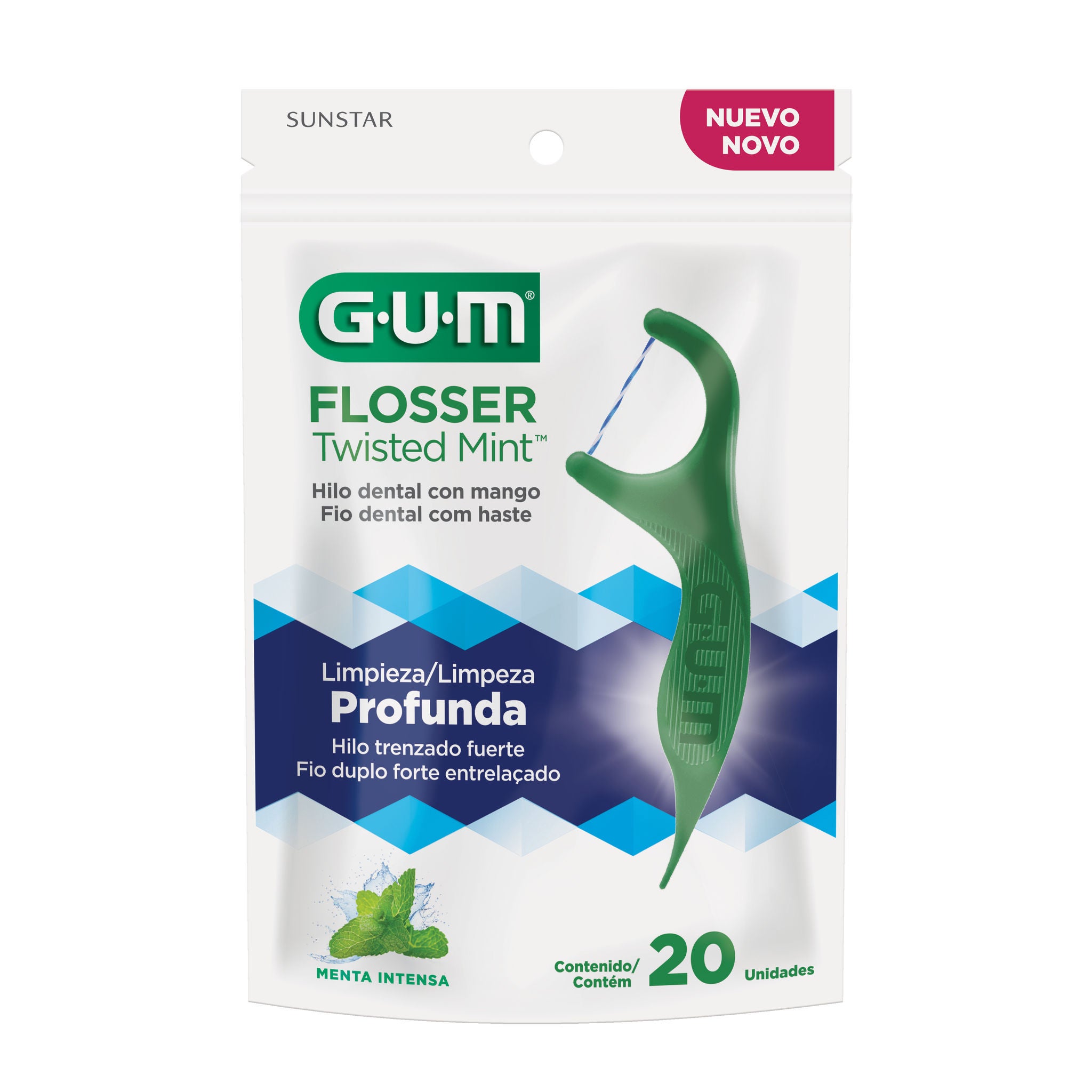 GUM® Flosser Twisted Mint