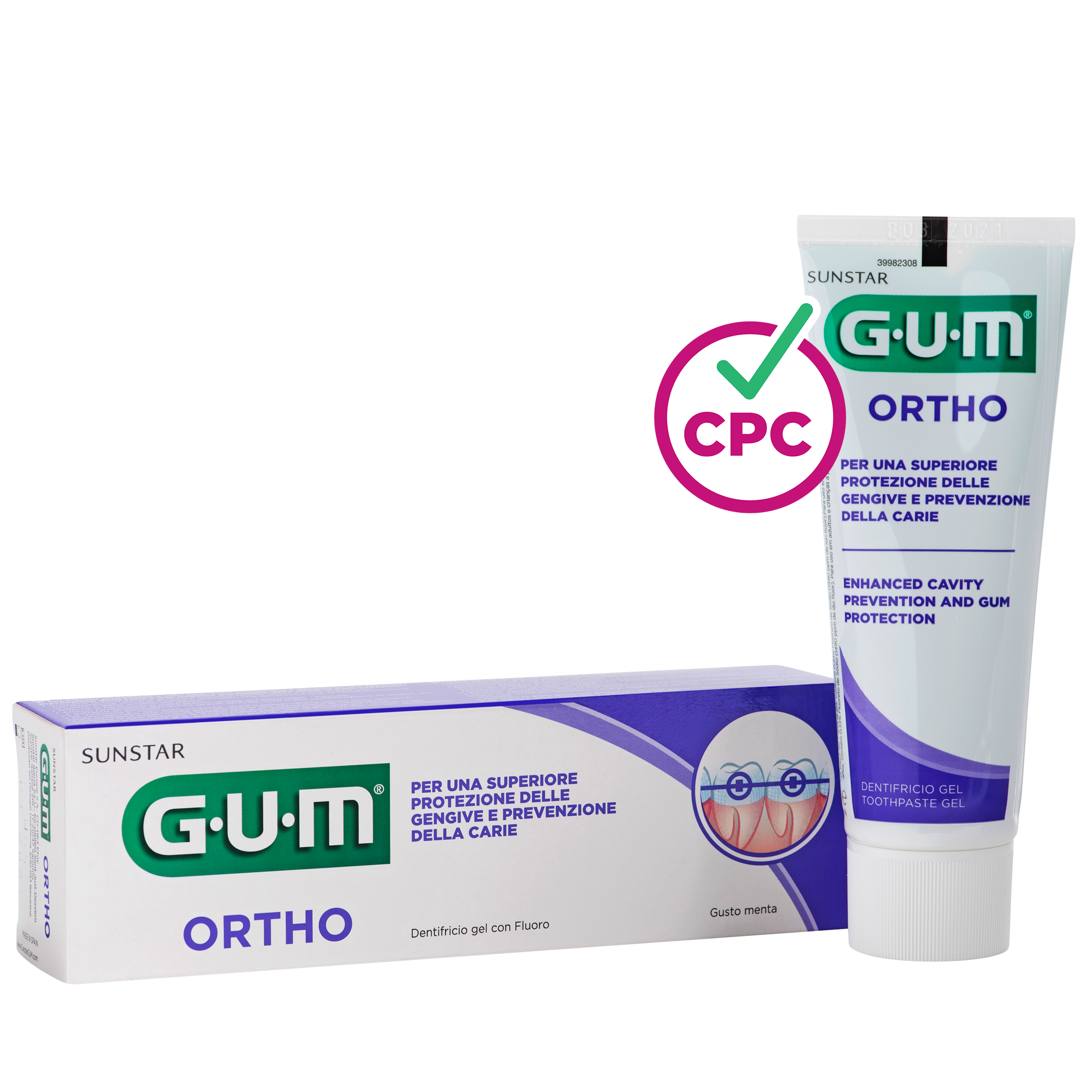 GUM® ORTHO Toothpaste | Specially Designed For Wearers Of Braces | 75ml