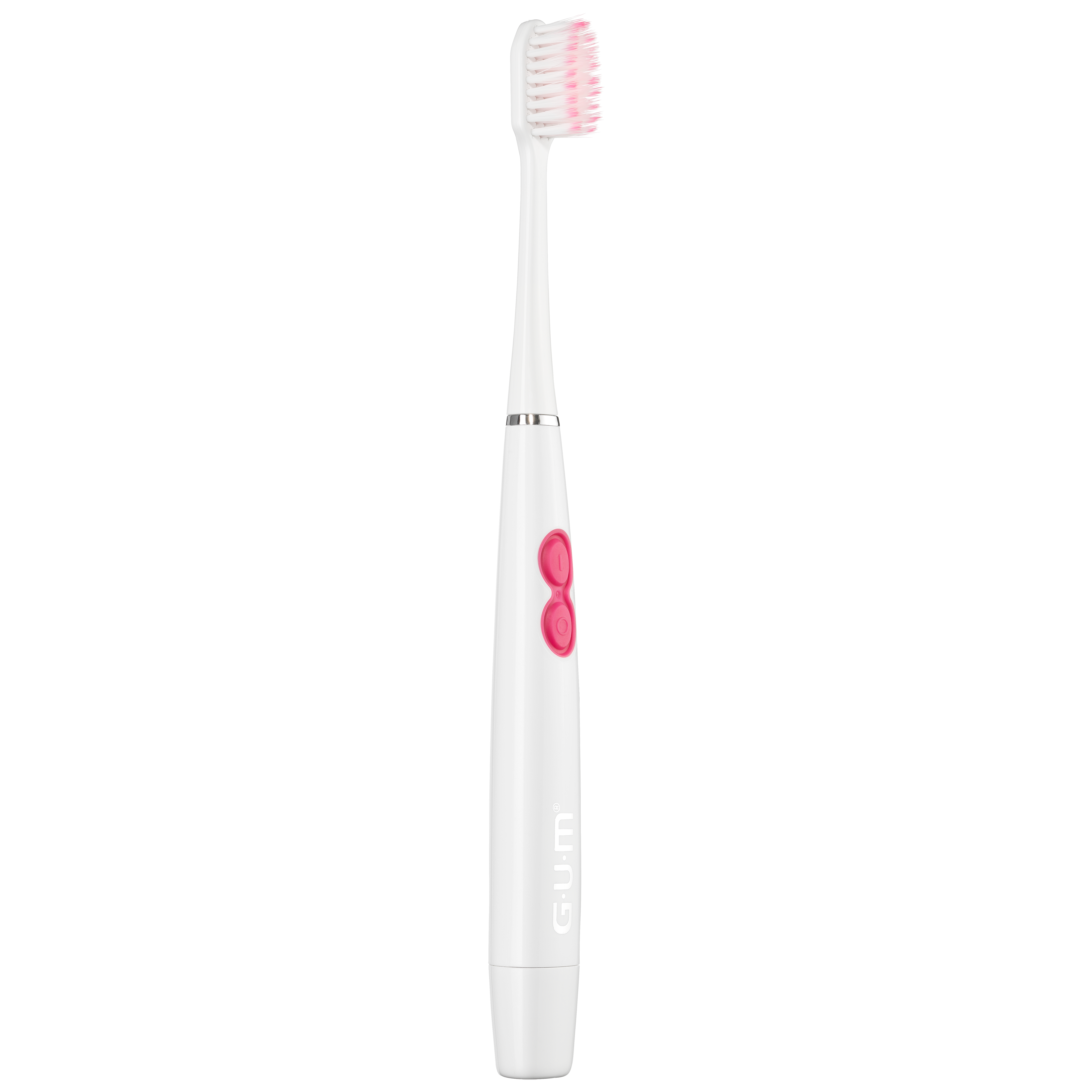 GUM® SONIC SENSITIVE baterijomis maitinamas elektrinis dantų šepetėlis GUM® SONIC SENSITIVE baterijomis maitinamas elektrinis dantų šepetėlis