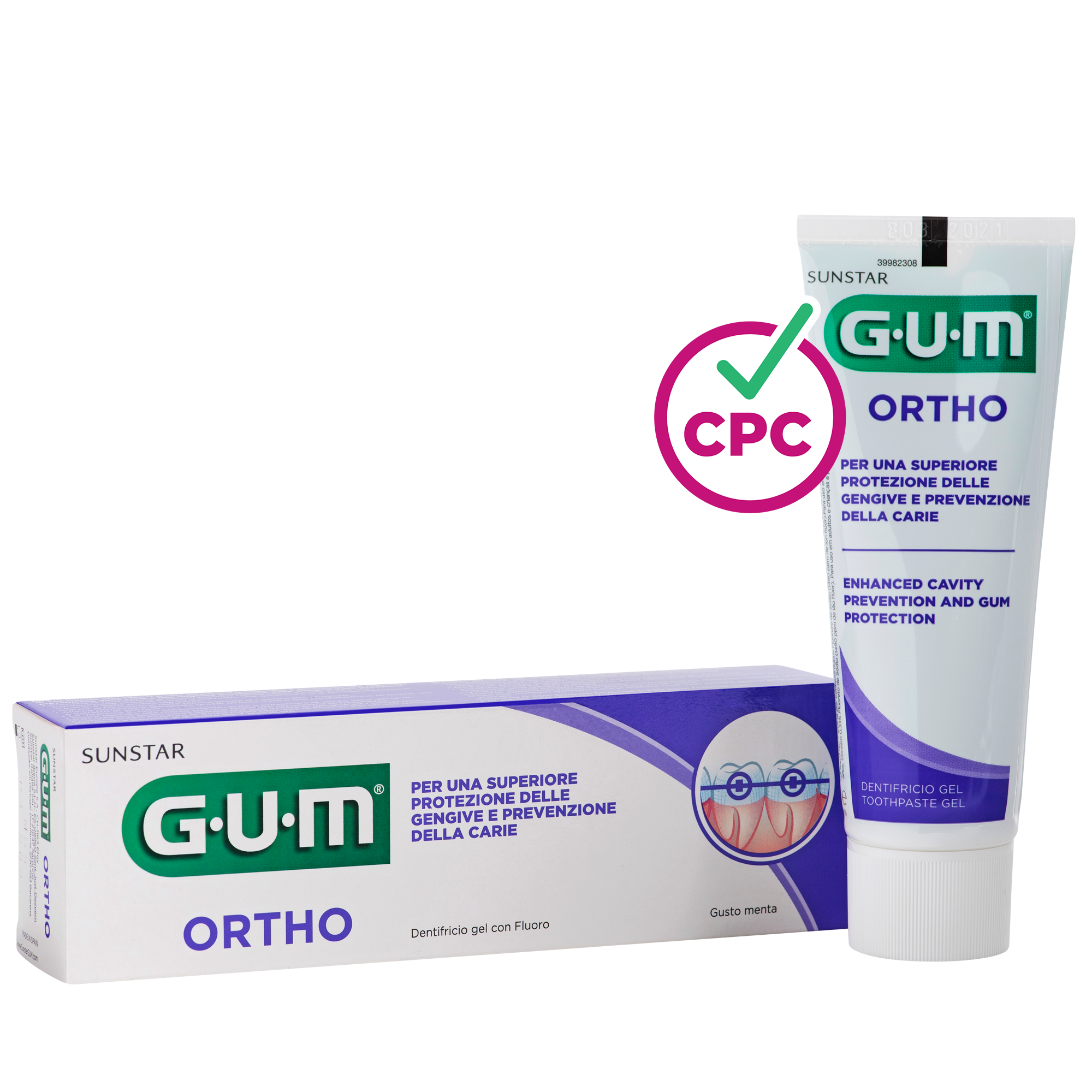 GUM Ortho Hambapasta 75ml - Kaariese ja Igemete Kaitse