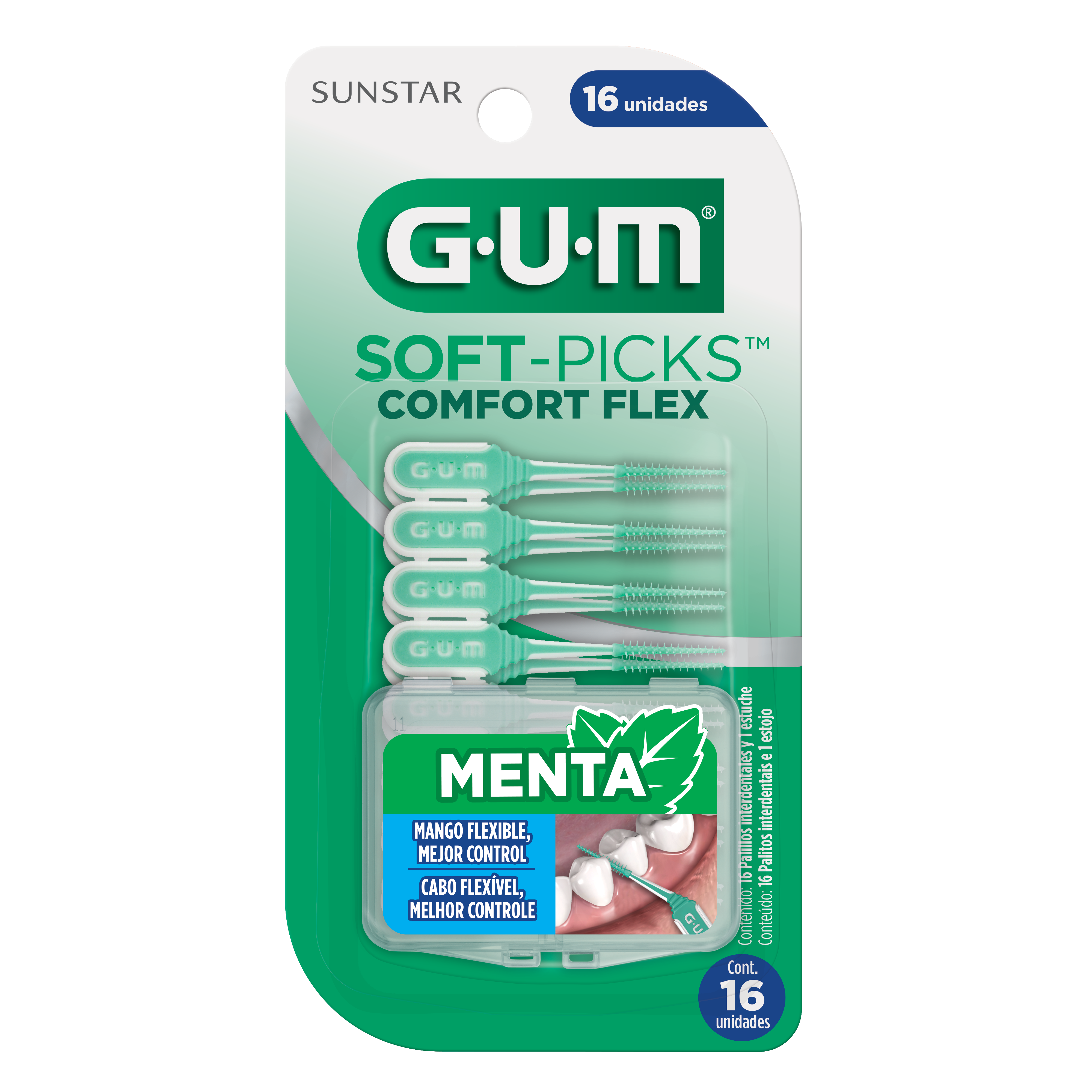 Palitos Interdentais SOFT-PICKS Comfort Flex Mint GUM