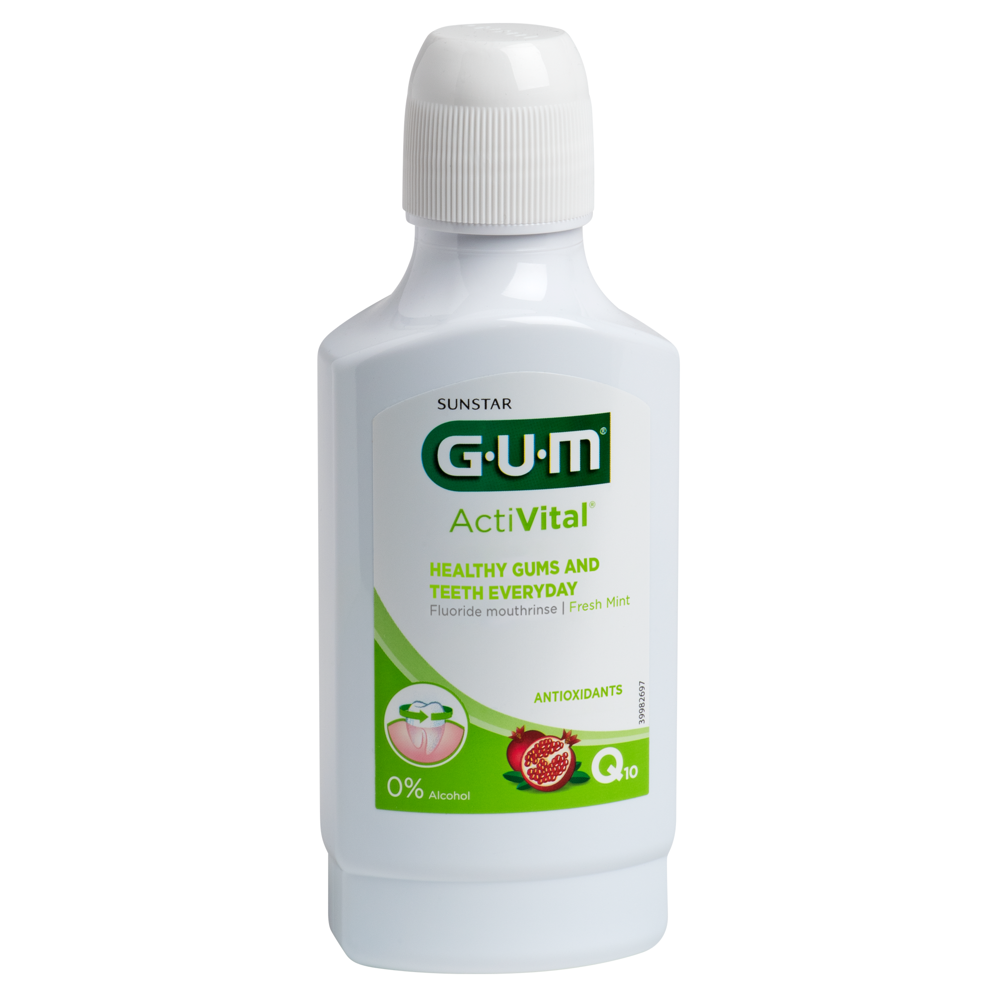 GUM ActiVital Mouthwash | Everyday Mouthwash | Anti-plaque And Antixodiant Action | 300ml