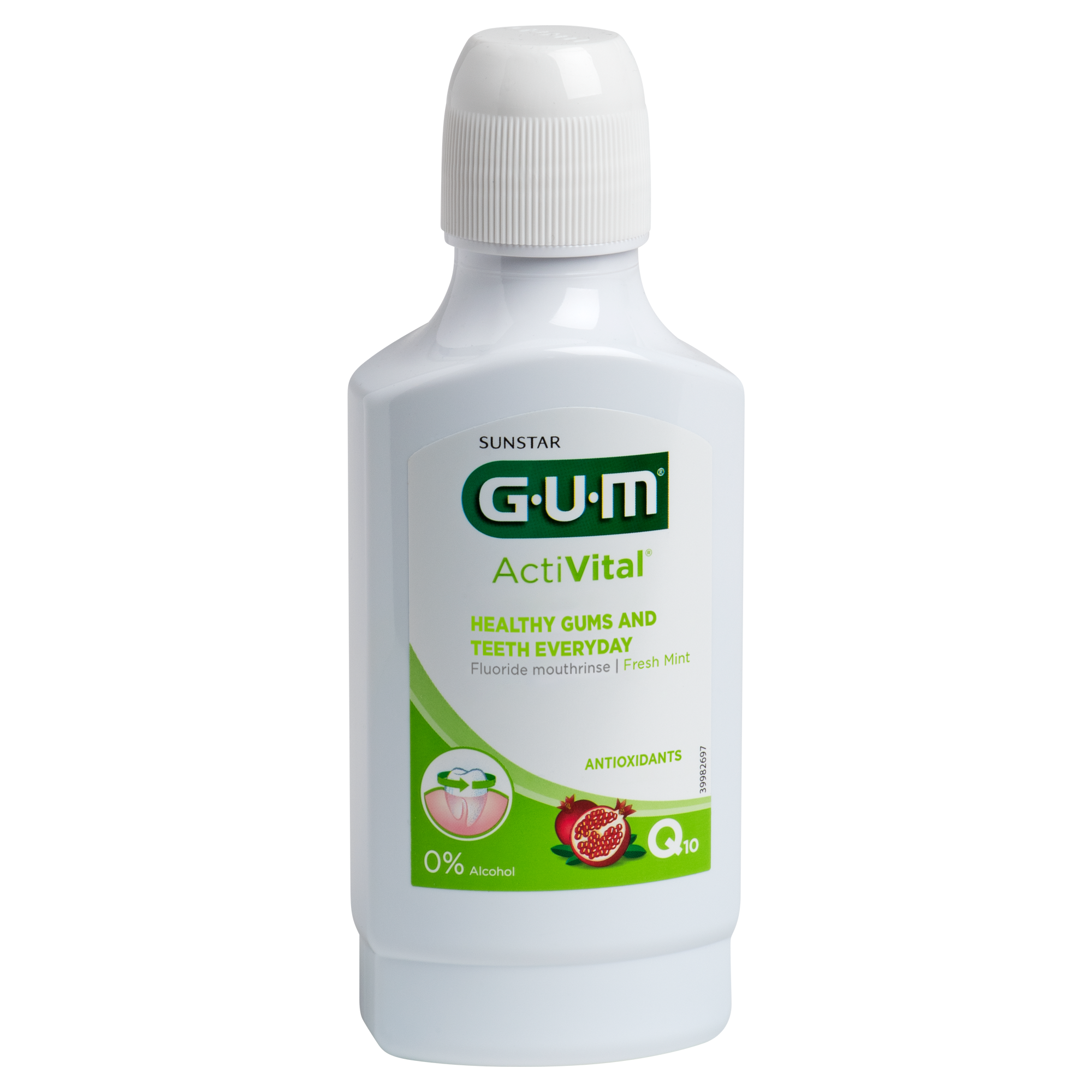 GUM ActiVital Mouthwash | Everyday Mouthwash | Anti-plaque And Antixodiant Action | 300ml GUM ActiVital Mouthwash | Everyday Mouthwash | Anti-plaque And Antixodiant Action | 300ml