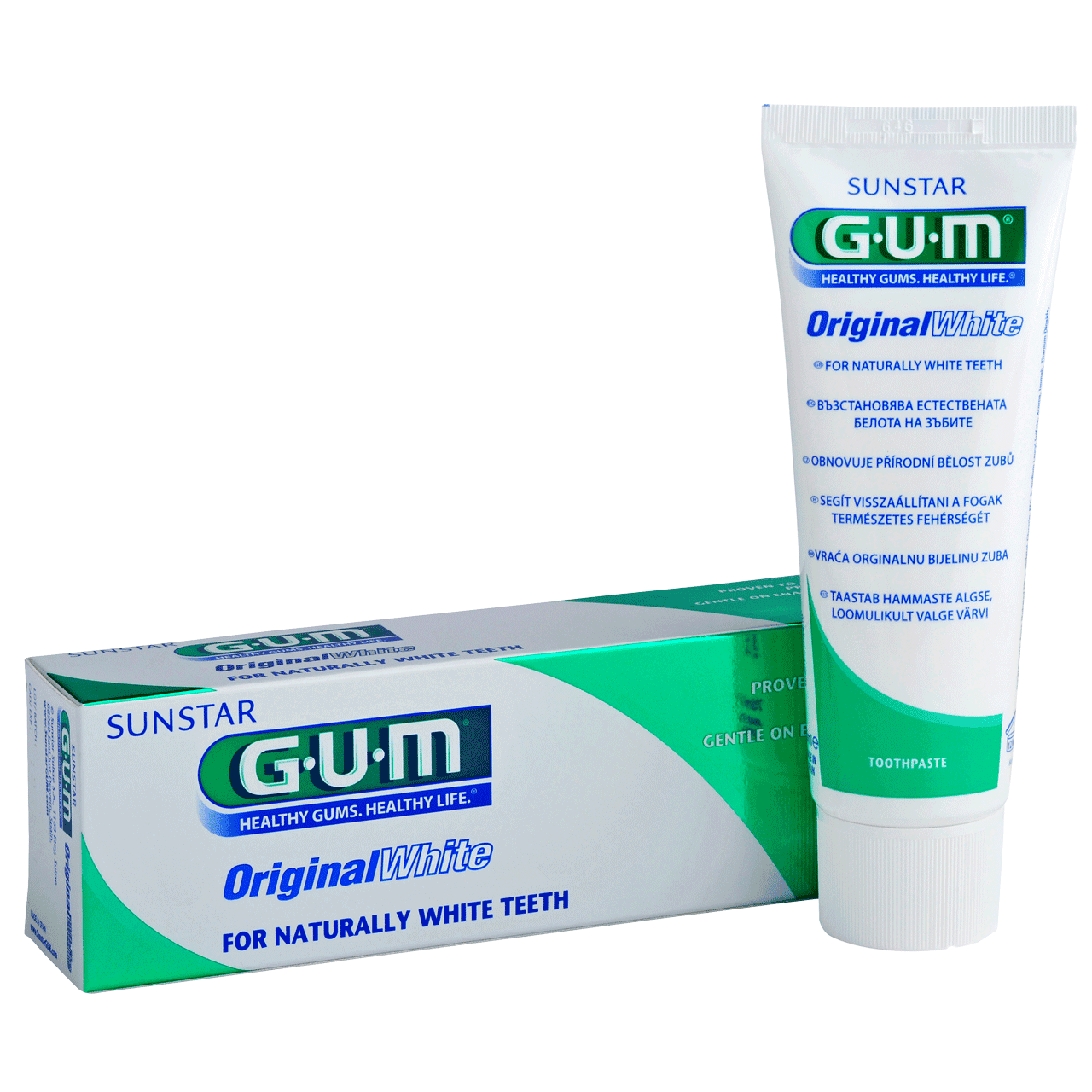 GUM Original White hambapasta karp ja tuub