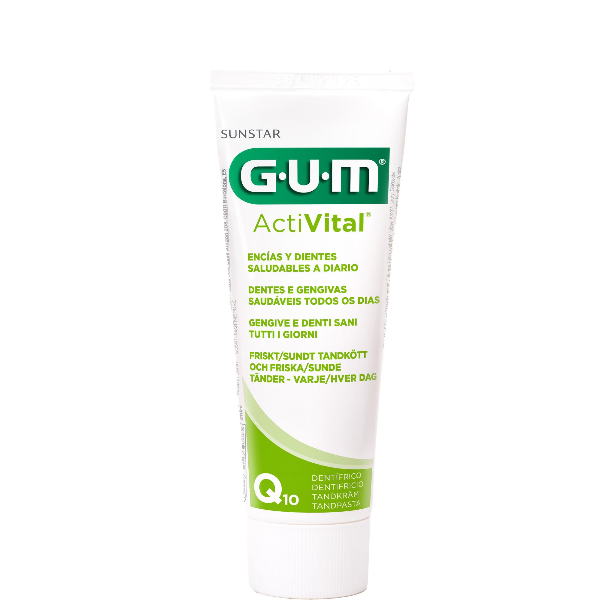6050DUOEPIFNL-ES-PT-IT-FR-NL-GUM-ACTIVITAL-TOOTHPASTE-GREEN-75ml-TUBE-N1. 6050DUOEPIFNL-ES-PT-IT-FR-NL-GUM-ACTIVITAL-TOOTHPASTE-GREEN-75ml-TUBE-N1.