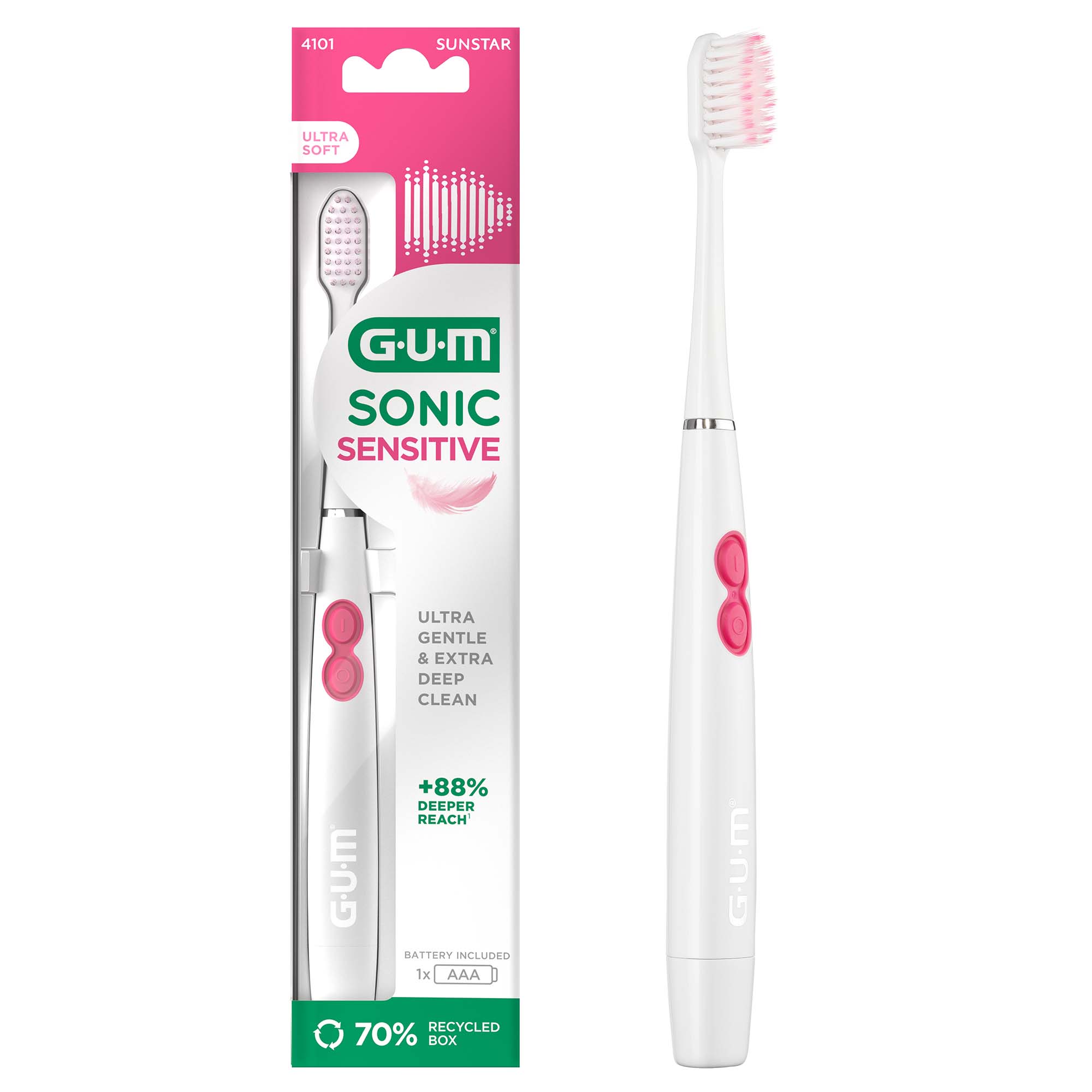 GUM Sonic Sensitive Toothbrush - Ultra Soft GUM Sonic Sensitive Toothbrush - Ultra Soft