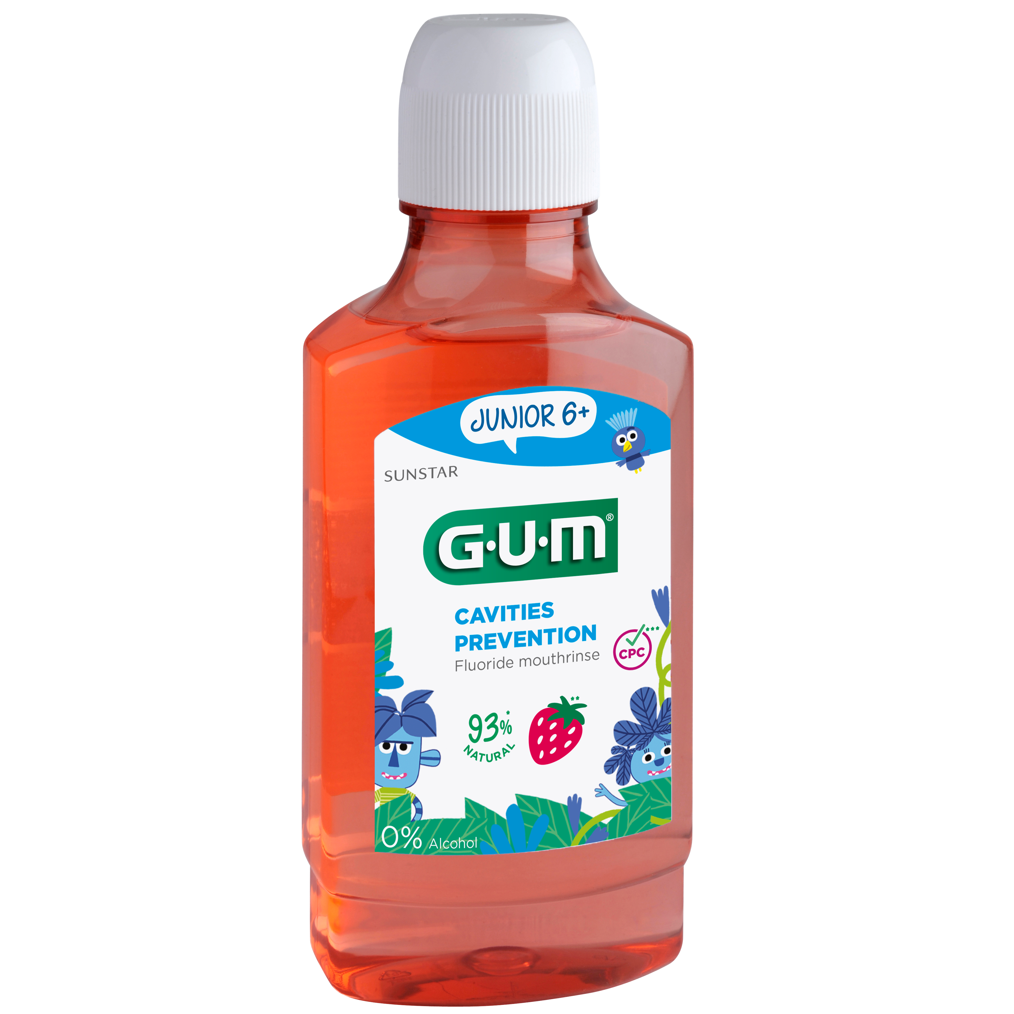 GUM JUNIOR Mouthwash 6+ | For Children Aged 6+ | Gentle With Chamomile Flower Extract | 300ml
