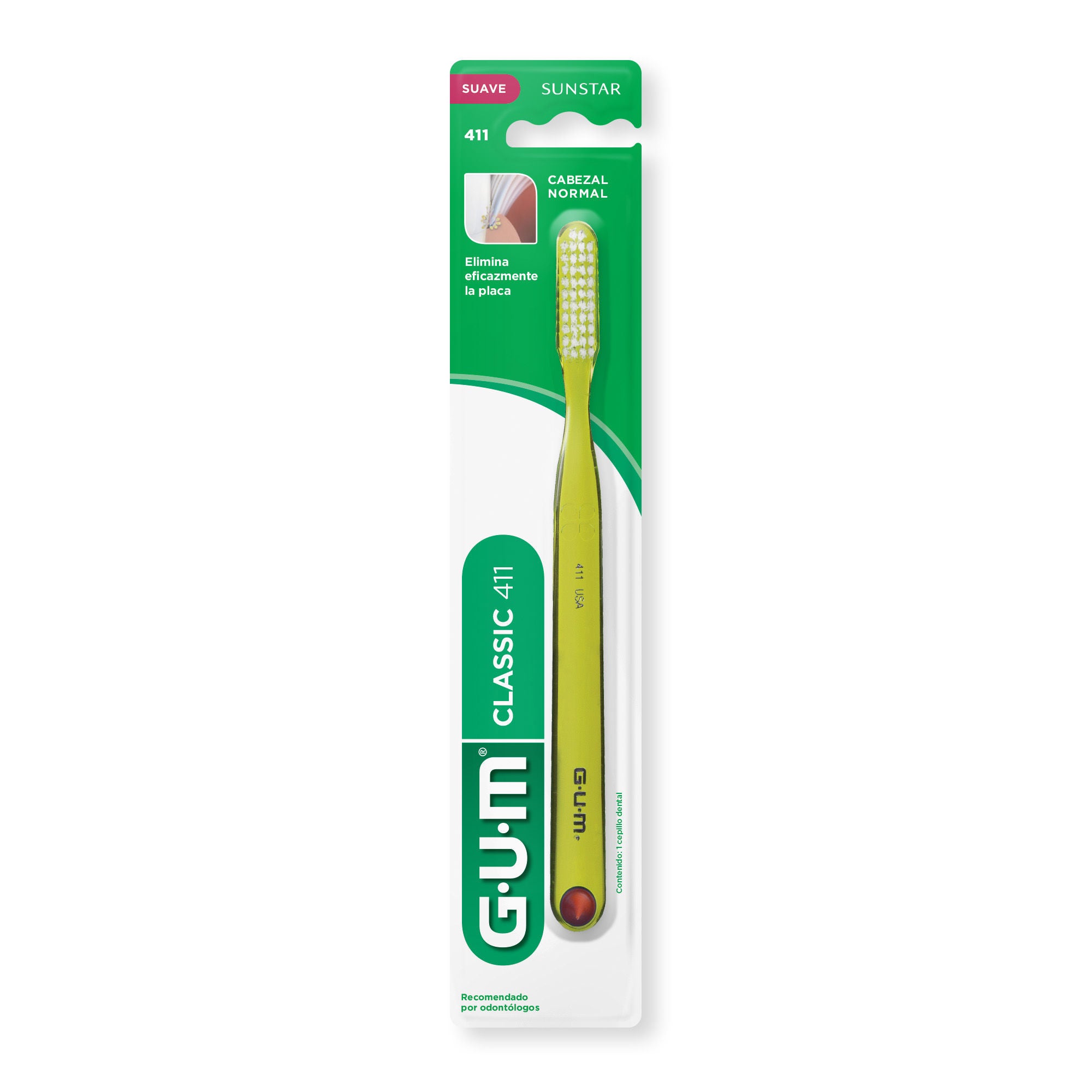 GUM Classic 411 Cepillo de dientes suave