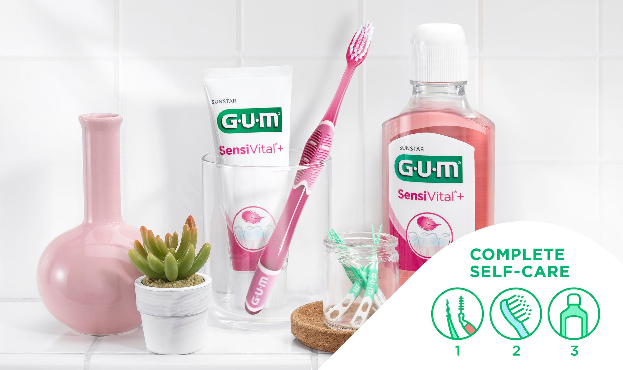 Een complete zelfzorg met de nieuwe GUM PRO SENSITIVE en het SensiVital assortiment