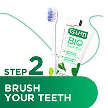 Szczoteczka do zębów GUM PRO i pasta do zębów GUM ActiVital do mycia zębów w drugim kroku