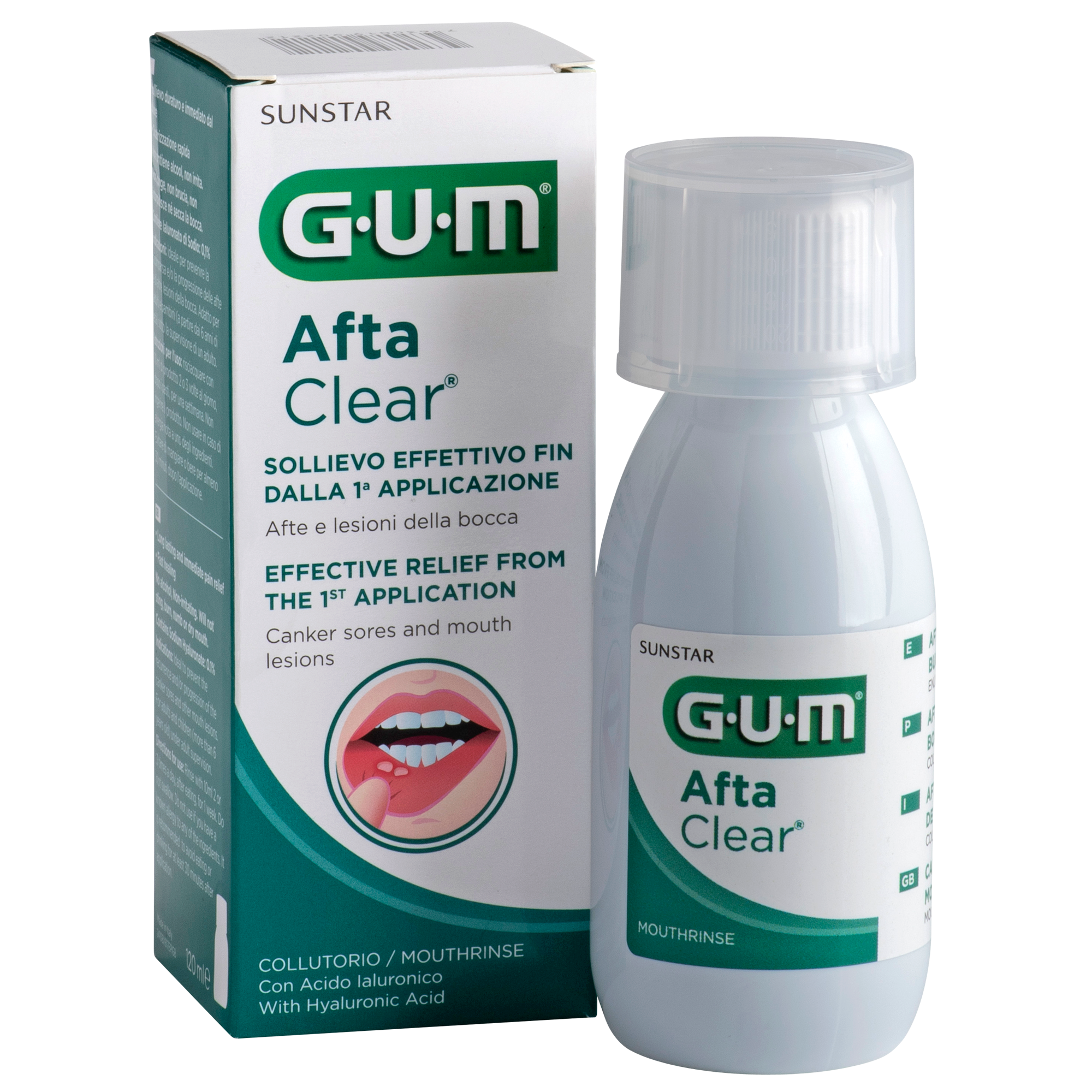 GUM AftaClear suuvesi 120ml - tõhus leevendus aftidele