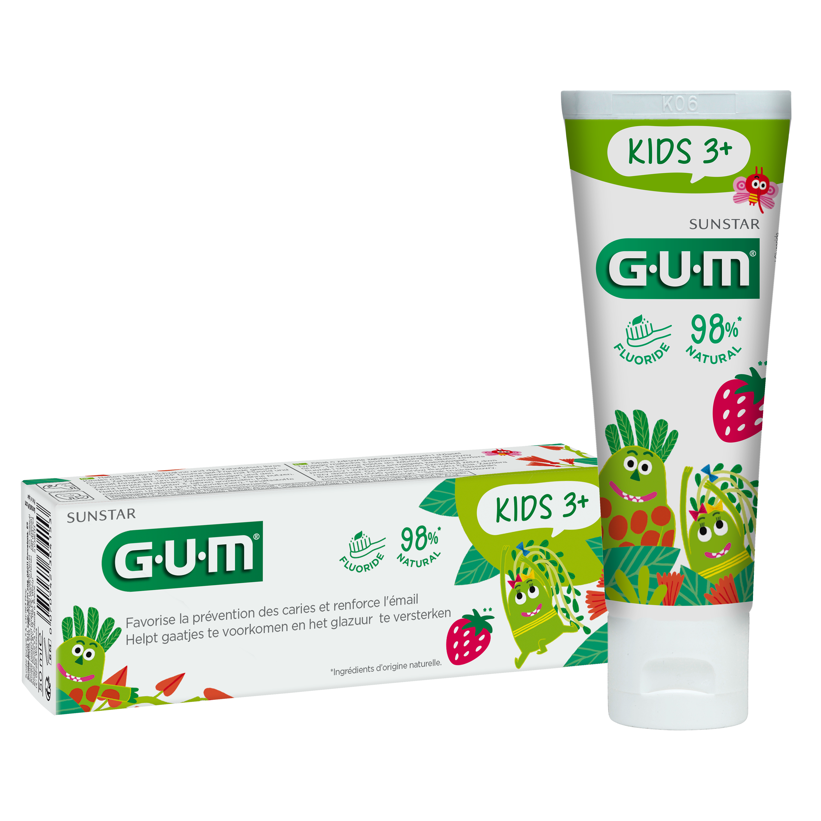 Gel Dentifrice GUM KIDS 3 ans +