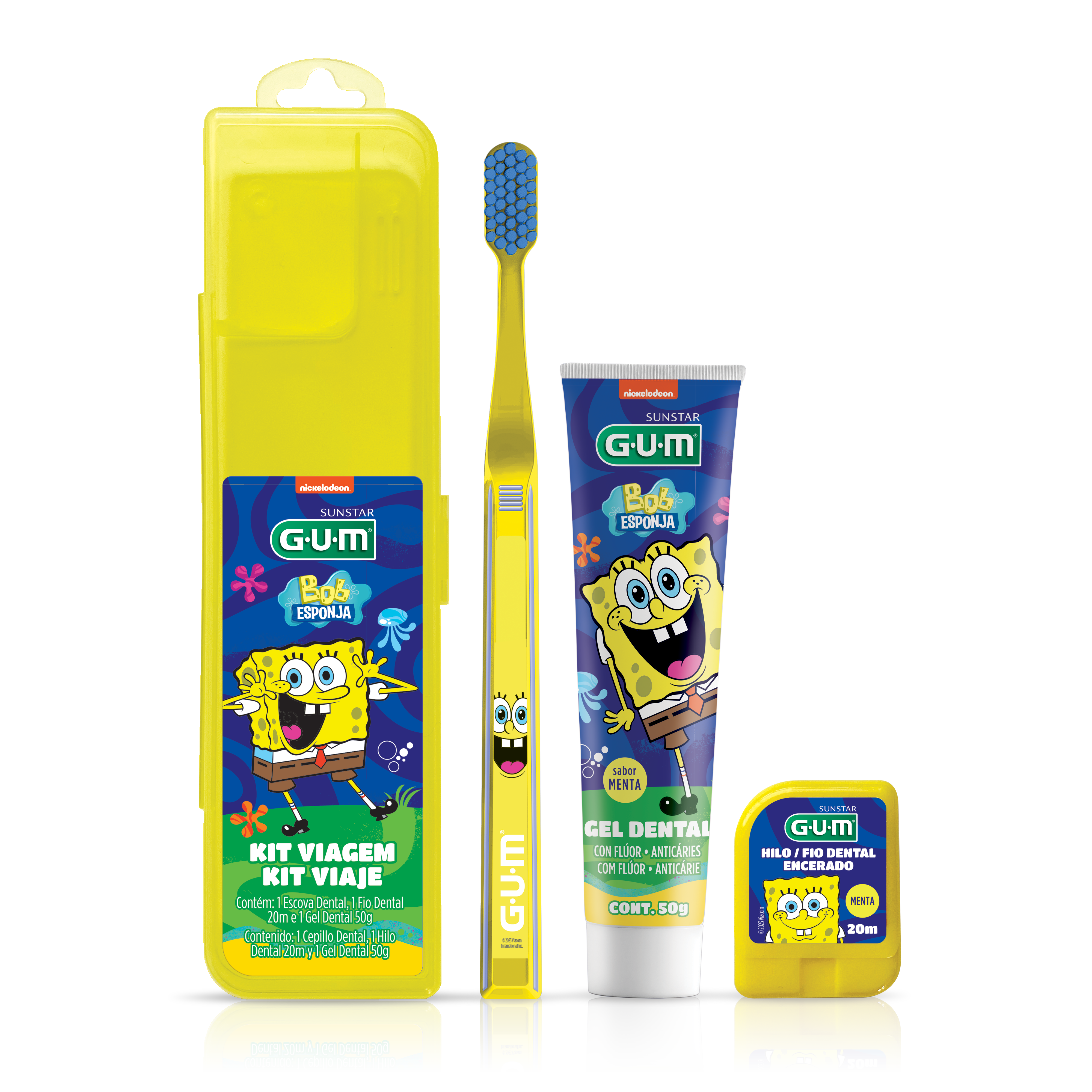 GUM® Kit Cuidado Bucal Bob Esponja