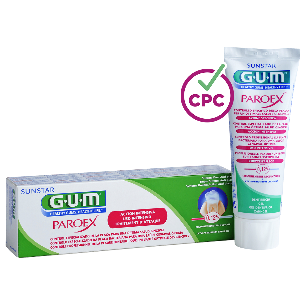 Pasta de dientes GUM PAROEX 0,12% tratamiento