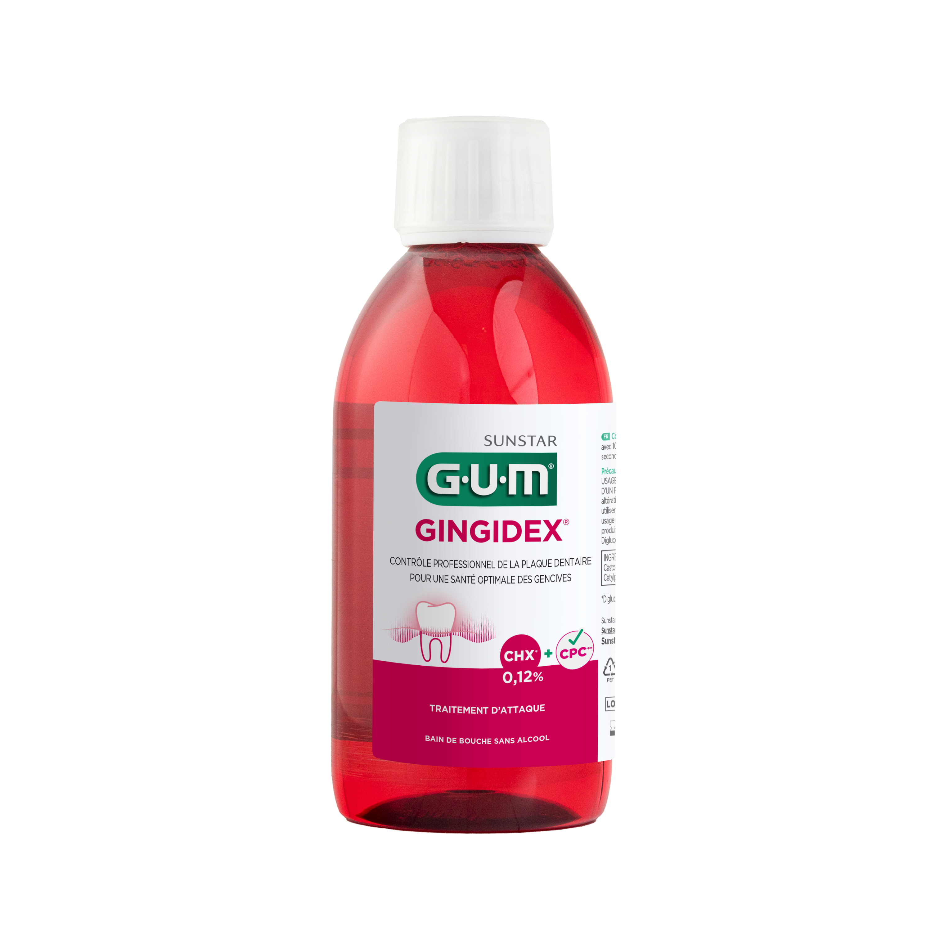 Bain de bouche GUM GINGIDEX 0,12 Bain de bouche GUM GINGIDEX 0,12
