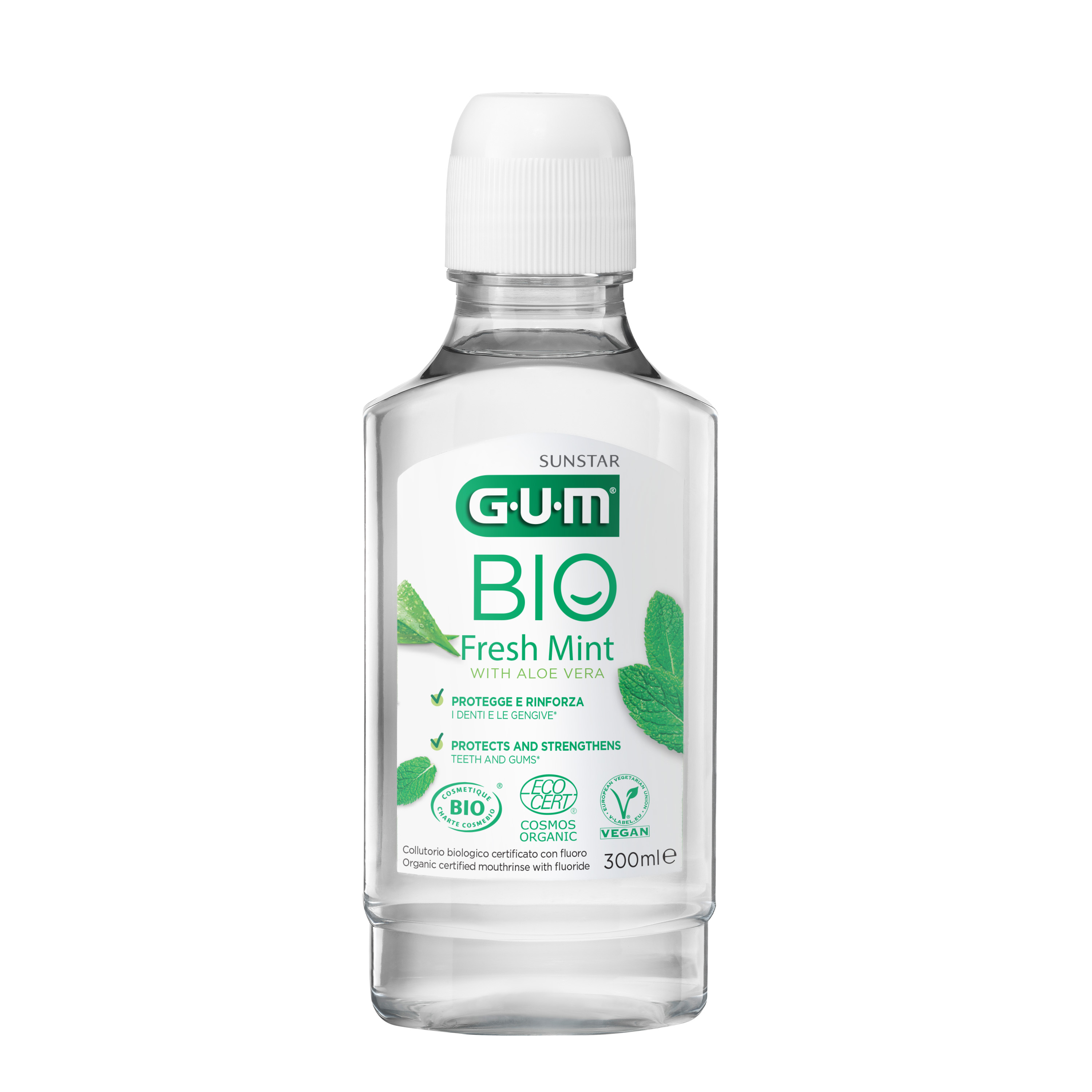 GUM BIO Fresh Mint Mouthrinse 300ml Bottle GUM BIO Fresh Mint Mouthrinse 300ml Bottle